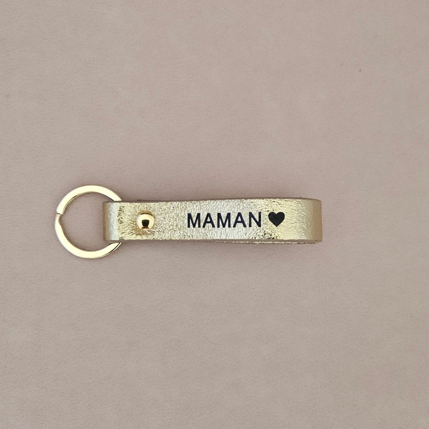 Porte clé en cuir Maman - Royal Marais