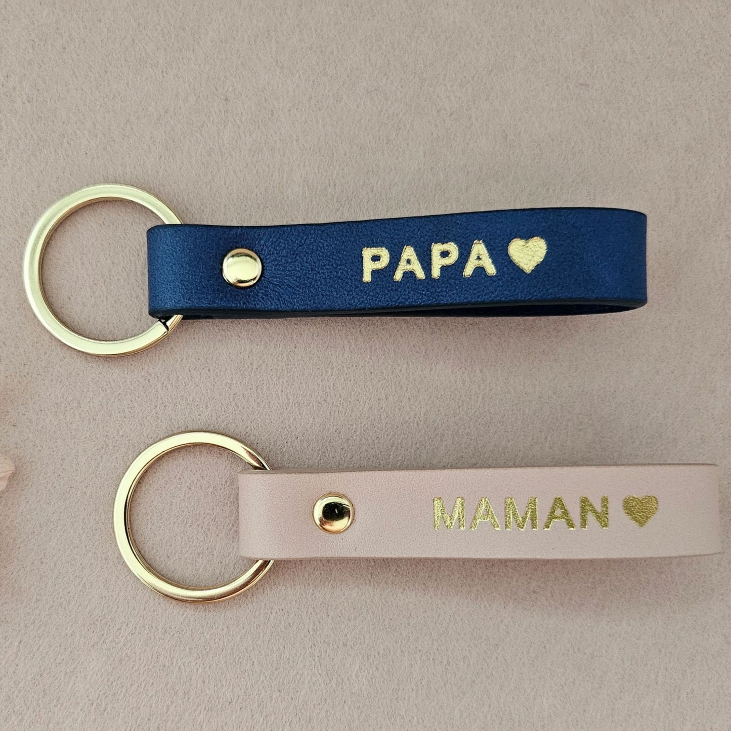 Porte-clé cuir Papa - Royal Marais 