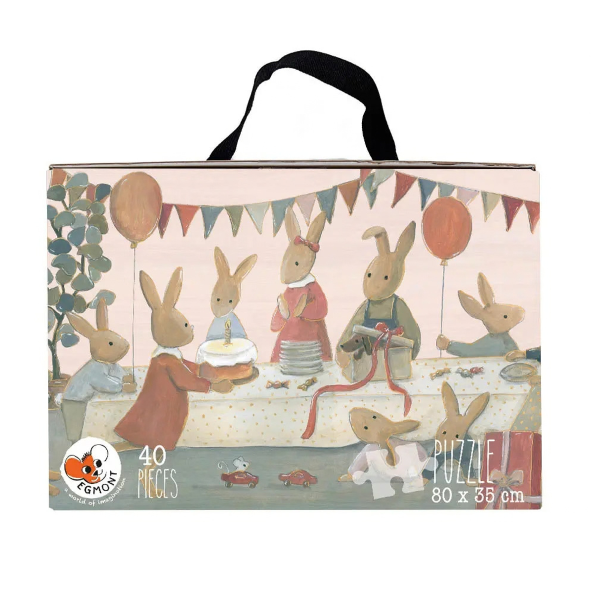 Puzzle géant Famille Lapin – 40 pièces – Egmont Toys