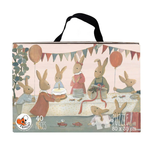 Puzzle géant Famille Lapin – 40 pièces – Egmont Toys