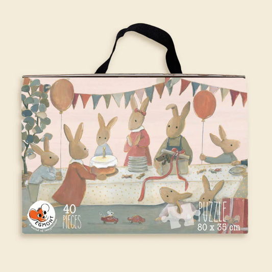 Puzzle géant Famille Lapin – 40 pièces – Egmont Toys