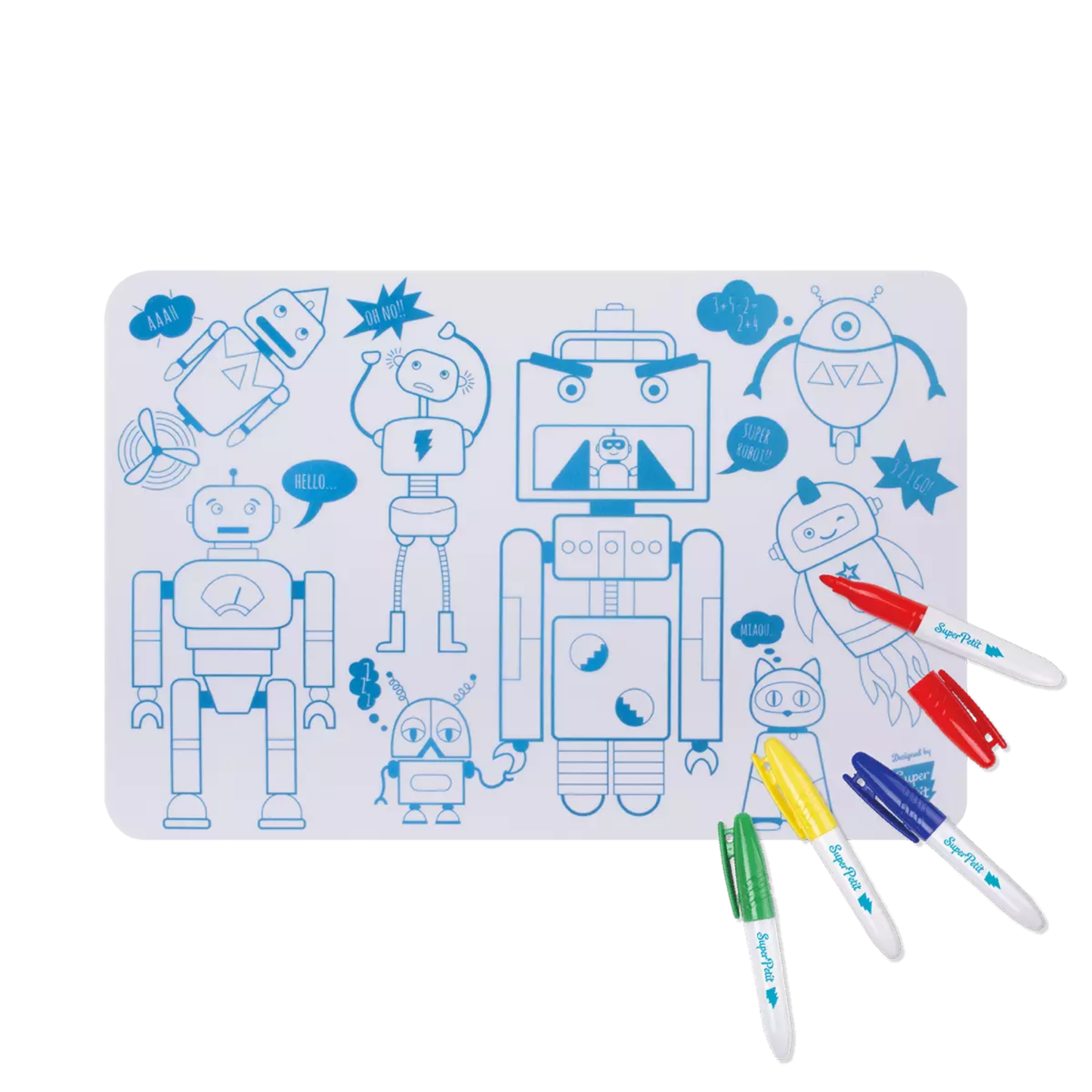 Coloriage nomade réutilisable  - Super Petit