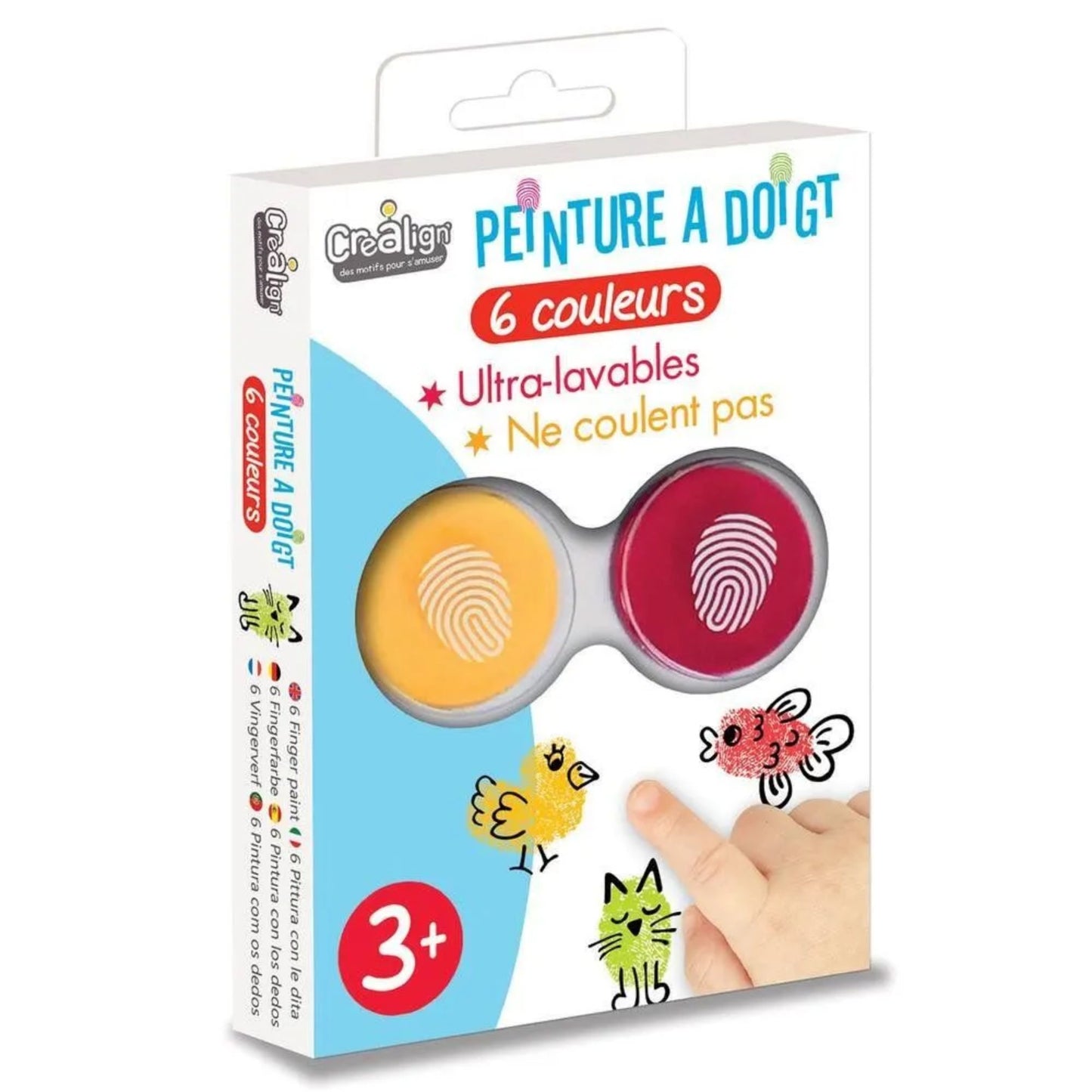 Pack 6 Encreur Doigt - Créa Lign'